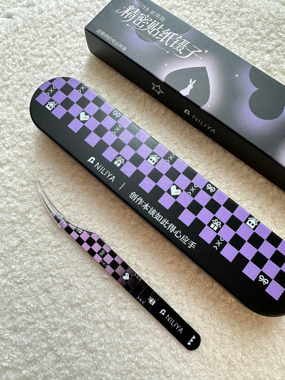 NILIYA Checkboard Dolphin&Feather