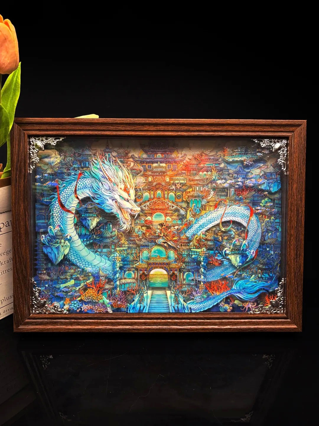 Nezha Conquers the Dragon King Acrylic Frame Standee