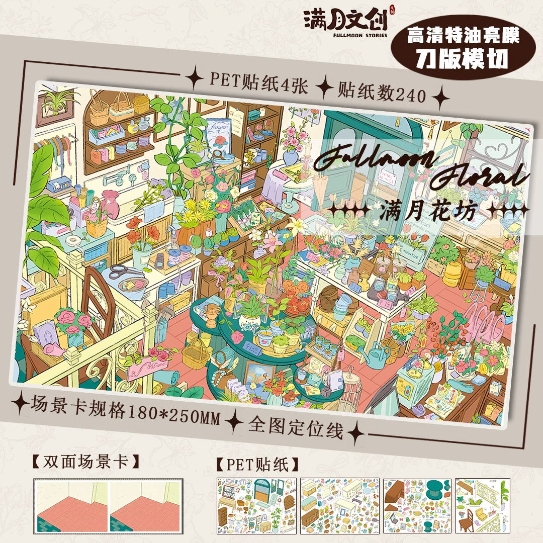 Full Moon 5.0 — DIY Miniature Scene Sticker Kits — 04