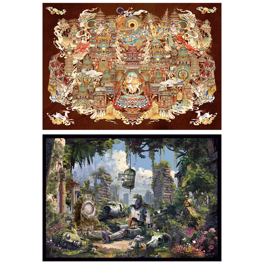 Fantasy and Futuristic Scene Stickers — 01