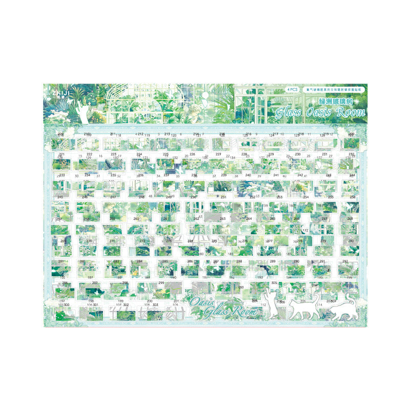 Holographic Scene-Building Sticker Set — 18