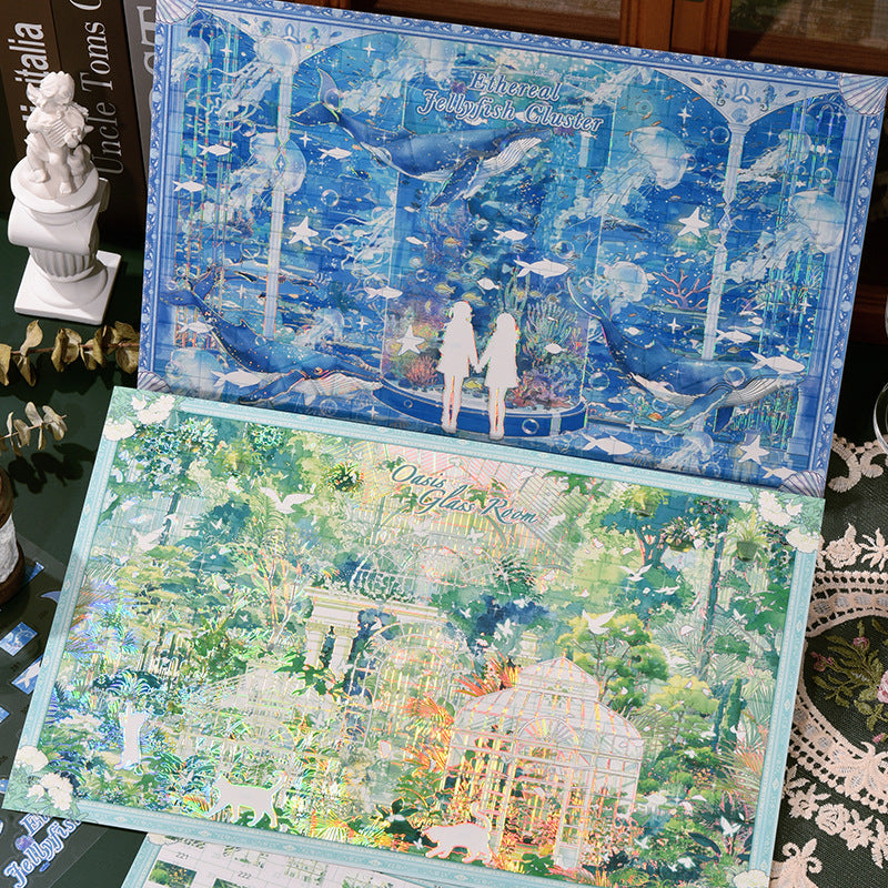 Holographic Scene-Building Sticker Set — 16